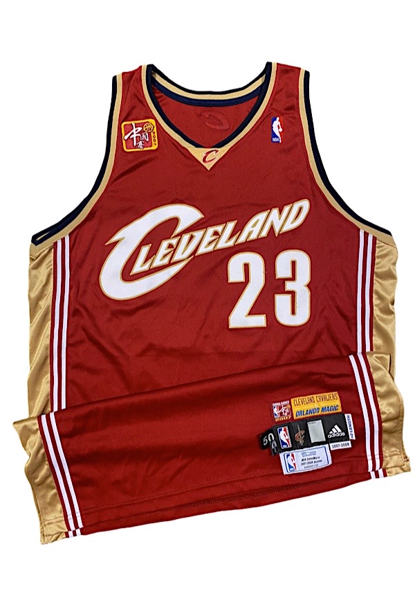 Lot Detail - 2007 LeBron James Cleveland Cavaliers NBA China Games  Game-Used Jersey (Photo-Matched • NBA LOA)
