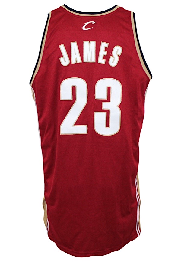 Lot Detail - 2007 LeBron James Cleveland Cavaliers NBA Finals Player-Worn  Reversible Practice Jersey (Photo-Matched)