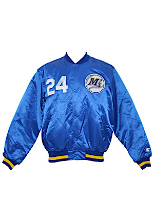 1990s Ken Griffey Jr. Seattle Mariners Player-Worn & Autographed Warm-Up Jacket (PSA/DNA COA)