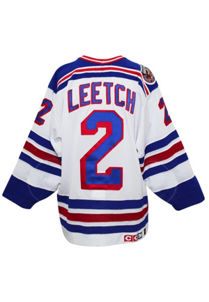 1992-93 Brian Leetch New York Rangers Game-Used Jersey (Equipment Manager LOA)