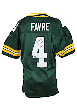 2002 Brett Favre Green Bay Packers Game-Used & Autographed Jersey (Favre LOA)