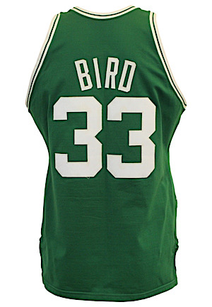 1985-86 Larry Bird Boston Celtics Game-Used Jersey (Graded 10 • Reg Season & Finals MVP • Possible "Lefty" 47 Point Game)