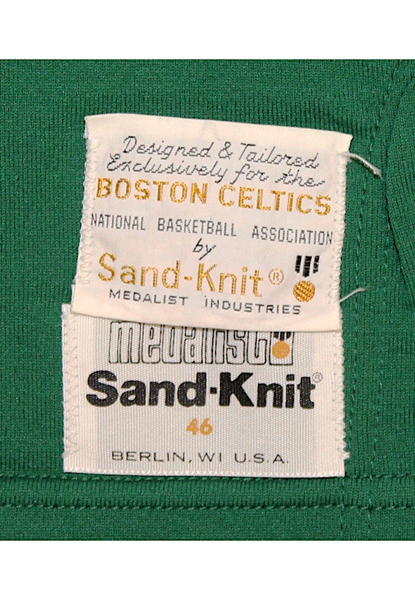 Vintage Larry Bird Sand-knit Medalist Boston Celtics NBA 