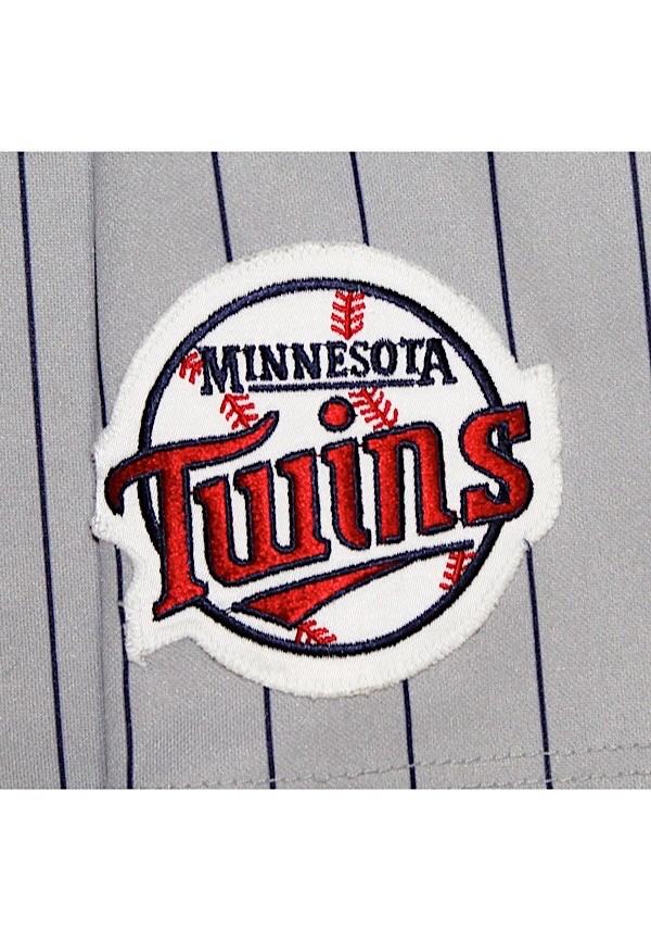 Lot Detail - 1993 Kirby Puckett Minnesota Twins Game-Used & Autographed  Road Jersey