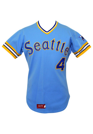 1980 Jim Anderson Seattle Mariners Game-Used Road Jersey