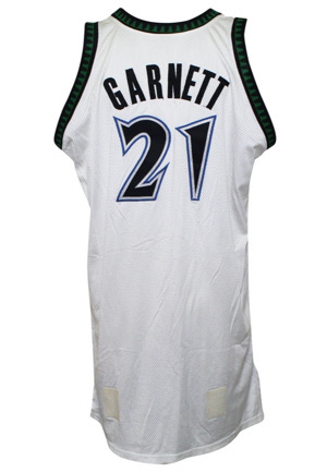 2003-04 Kevin Garnett Minnesota Timberwolves Game-Used Jersey (Custom Velcro)