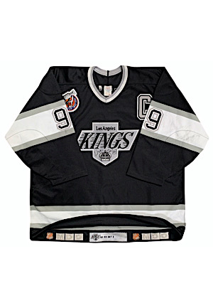 1992-93 Wayne Gretzky Los Angeles Kings Game-Used & Autographed Road Jersey (Kings LOA • "SET 2" Team Tagging • JSA)