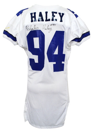 1992 Charles Haley Dallas Cowboys Playoffs Game-Used & Autographed Jersey (Equipment Manager LOA)