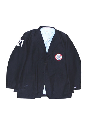 Mid 1990s Ken Kaiser American League Umpire-Worn & Autographed Sports Jacket, Dress Shirt, Cap & Slacks (4)