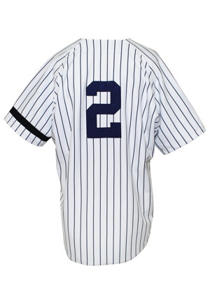 1996 Derek Jeter New York Yankees Rookie Game-Used Home Jersey (MEARS A10 • Likely Worn On 97 Pinnacle Card)