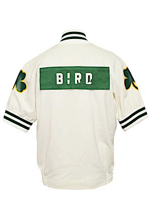 Circa 1985 Larry Bird Boston Celtics Player-Worn Warm-Up Jacket