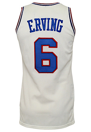 1986-87 Julius Erving Philadelphia 76ers Game-Used Home Jersey (Graded 10 • Final Season)
