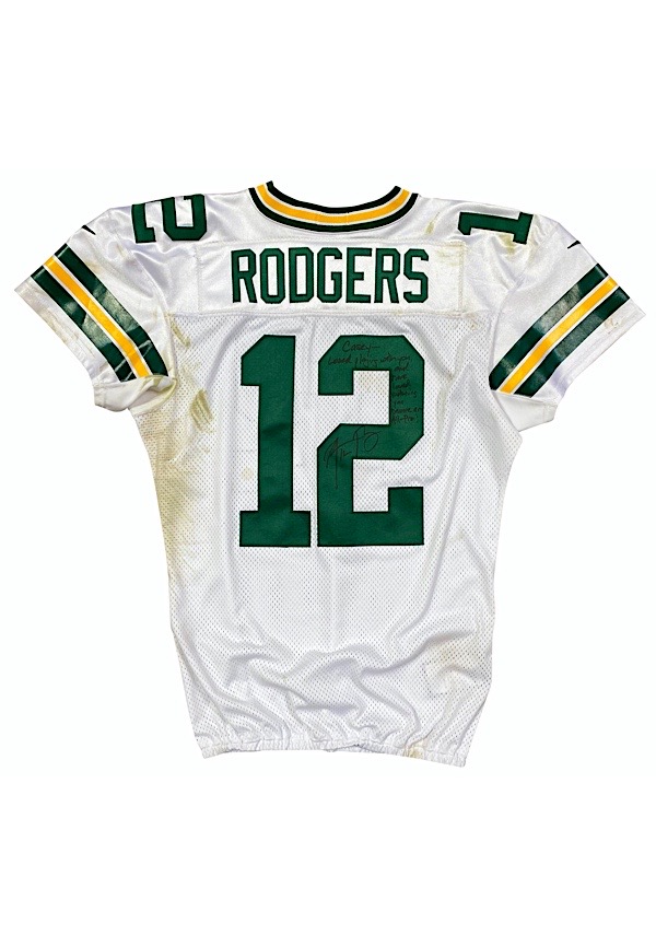 aaron rodgers jersey autographed