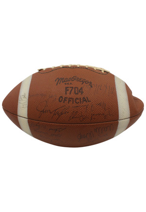 Mid 1960s Green Bay Packers Team-Signed MacGregor Official Football Including Lombardi, Starr & More