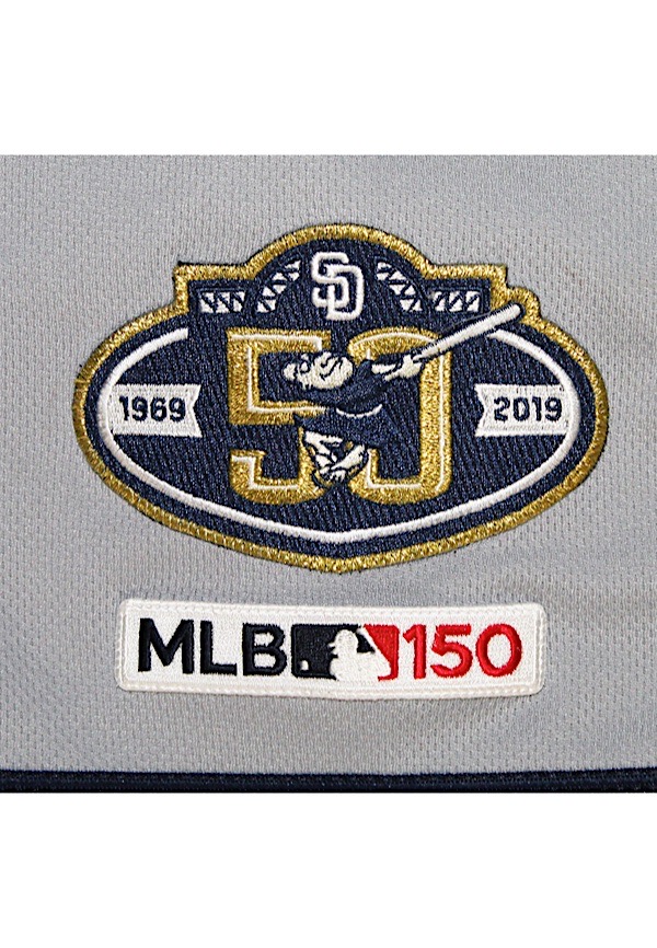 GreyFlannelAuctions on X: Fernando Tatis Jr. 2019 San Diego Padres Game- Used Rookie Blue Camo Alternate Jersey (Photo-Matched • MLB Authenticated)  🇺🇸 #JustConsigned #AuctionPreview #TheHobby #PhotoMatched #ComingSoon   / X