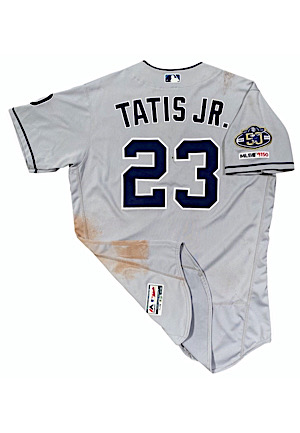 6/25/2019 Fernando Tatis Jr. San Diego Padres Rookie Game-Used Road Jersey (Photo-Matched To Career Home Run #9 • MLB Authenticated • Graded 10) 