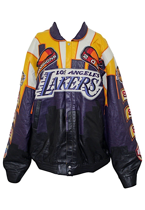 Lot Detail - 2000 Kobe Bryant & Shaquille O'Neal Los Angeles Lakers Jeff  Hamilton Custom NBA Champions Leather Jackets (2)