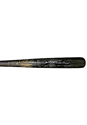1997 Alex Rodriguez Seattle Mariners Game-Used Autographed & Inscribed Bat (PSA/DNA GU 10)