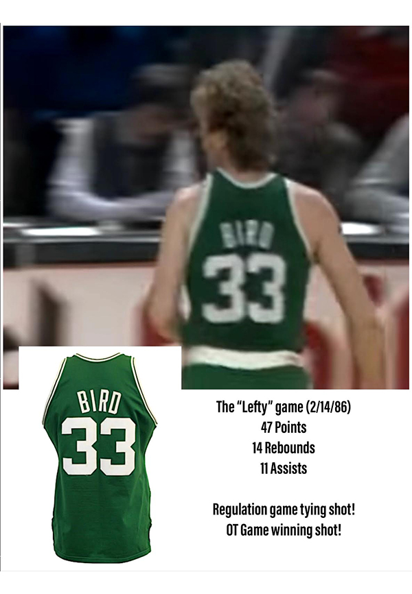 1987-88 Larry Bird Game Worn Boston Celtics Jersey, MEARS A8. , Lot  #81696