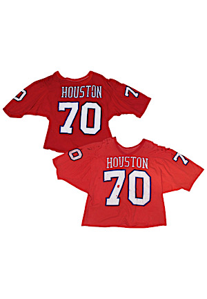 1970s Leonard Mitchell Houston Cougars College Game-Used Jerseys (2)