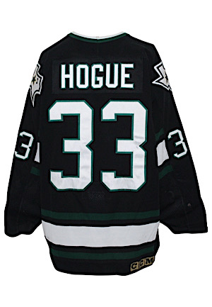 1996-97 Benoit Hogue Dallas Stars Game-Used Road Jersey