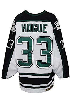 1996-97 Benoit Hogue Dallas Stars Game-Used Home Jersey