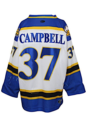1999-2000 Scott Campbell Lubbock Cotton Kings Playoffs Game-Used Home Jersey