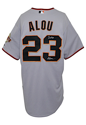Mid 2000s Felipe Alou San Francisco Giants Manager-Worn & Autographed Road Jersey