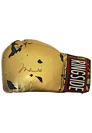 Muhammad Ali Autographed "Ringside" Single Boxing Glove