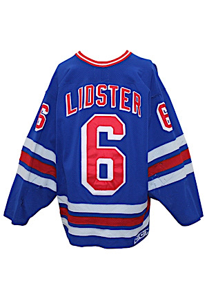 1995-96 Doug Lidster New York Rangers Game-Used Jersey (Specialty Team Tagging • Repairs)