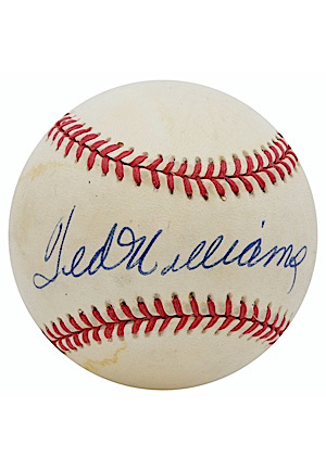Ted Williams Single-Signed OAL Baseball