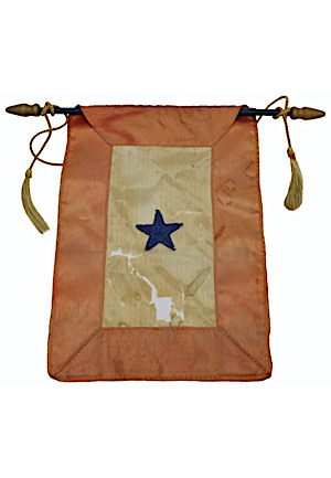 Babe Ruth Autographed United States World War II Service Flag Carried By American Soldier (Full JSA)