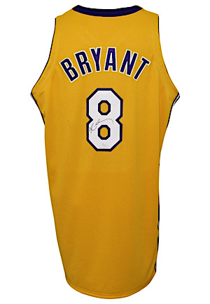 1999-00 Kobe Bryant Los Angeles Lakers Team-Issued & Autographed Home Jersey (Championship Season • Full JSA)