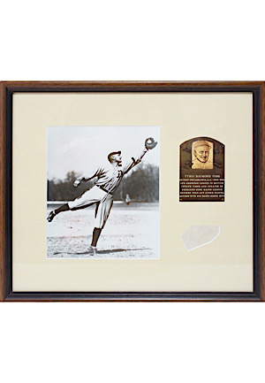 Ty Cobb Autographed Framed Display
