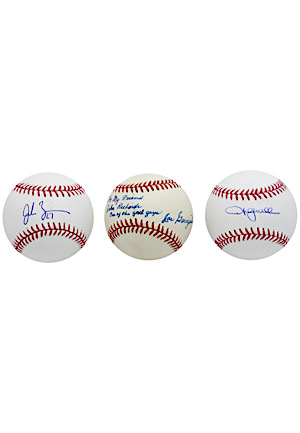 Shelby Miller, Jordan Zimmerman & Joe Garagiola Single-Signed Baseballs (3)(MLB Authenticated)