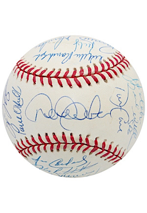 1998 New York Yankees Team-Signed OAL Baseball (Championship Season • Steiner COA)