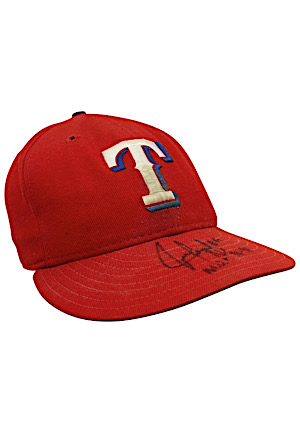 1998 Juan Gonzalez Texas Rangers Game-Used & Autographed Cap (MVP Season)