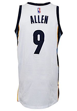 2014-15 Tony Allen Memphis Grizzlies NBA Playoffs Game-Used Home Jersey (Photo-Matched To Multiple Games • NBA LOA)