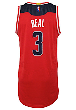 2/2/2017 Bradley Beal Washington Wizards "Chinese Characters" Game-Used Home Jersey (NBA LOA)
