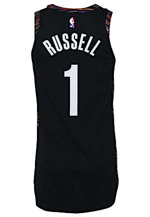 11/17/2018 DAngelo Russell Brooklyn Nets Game-Used Home Jersey (Photo-Matched To Double-Double Performance • NBA LOA)
