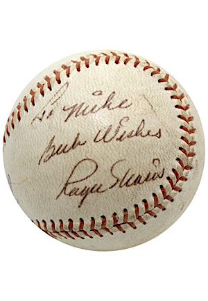Roger Maris Single-Signed & Inscribed Baseball