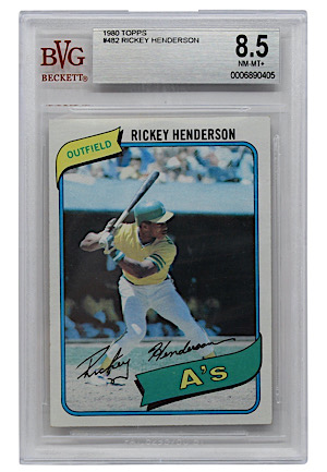 1980 Topps Rickey Henderson #482 (Beckett NM-MT+ 8.5)