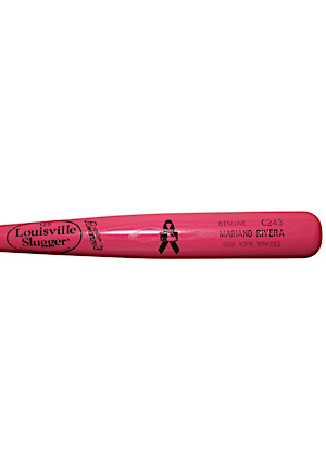2012 Mariano Rivera New York Yankees Game-Issued "Mothers Day" Pink Bat (PSA/DNA)