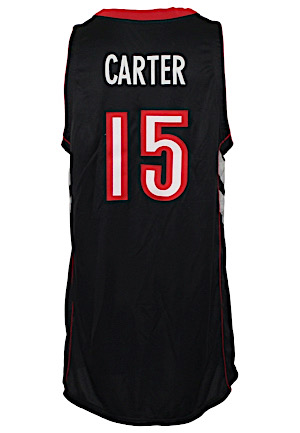 2001-02 Vince Carter Toronto Raptors Game-Used & Autographed Road Jersey (Sourced From Assistant Coach)