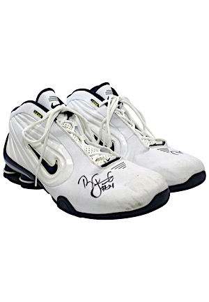 Circa 2002 Richard Jefferson New Jersey Nets Game-Used & Dual-Autographed Shoes (Sourced From Assistant Coach)