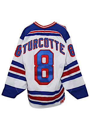 Circa 1990 Darren Turcotte New York Rangers Game-Used & Autographed Jersey