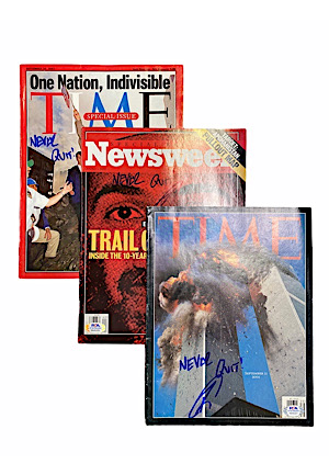 Robert J. O’Neill Autographed & Inscribed "Never Quit" Magazines (3)(Seal That Killed Osama Bin Laden • PSA/DNA COAs)