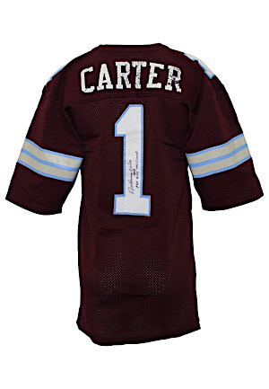 1984 Anthony Carter Michigan Panthers USFL Game-Used & Autographed Jersey