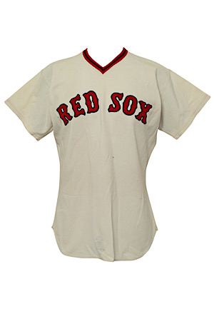 1973 Eddie Kasko Boston Red Sox Manager-Worn Home Jersey
