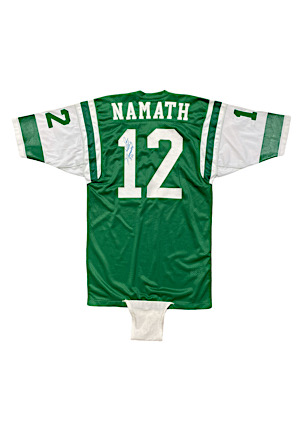 1973-74 Joe Namath New York Jets Game-Used & Autographed Jersey (Sourced From Equipment Manager With LOA)